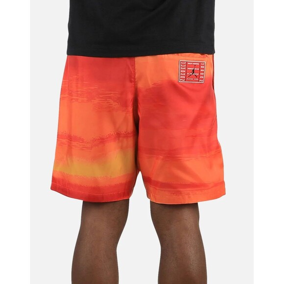 Jordan Vintage Rare Retro AJ1 Legacy Club Woven Shorts Nylon Orange Large - Picture 3 of 10